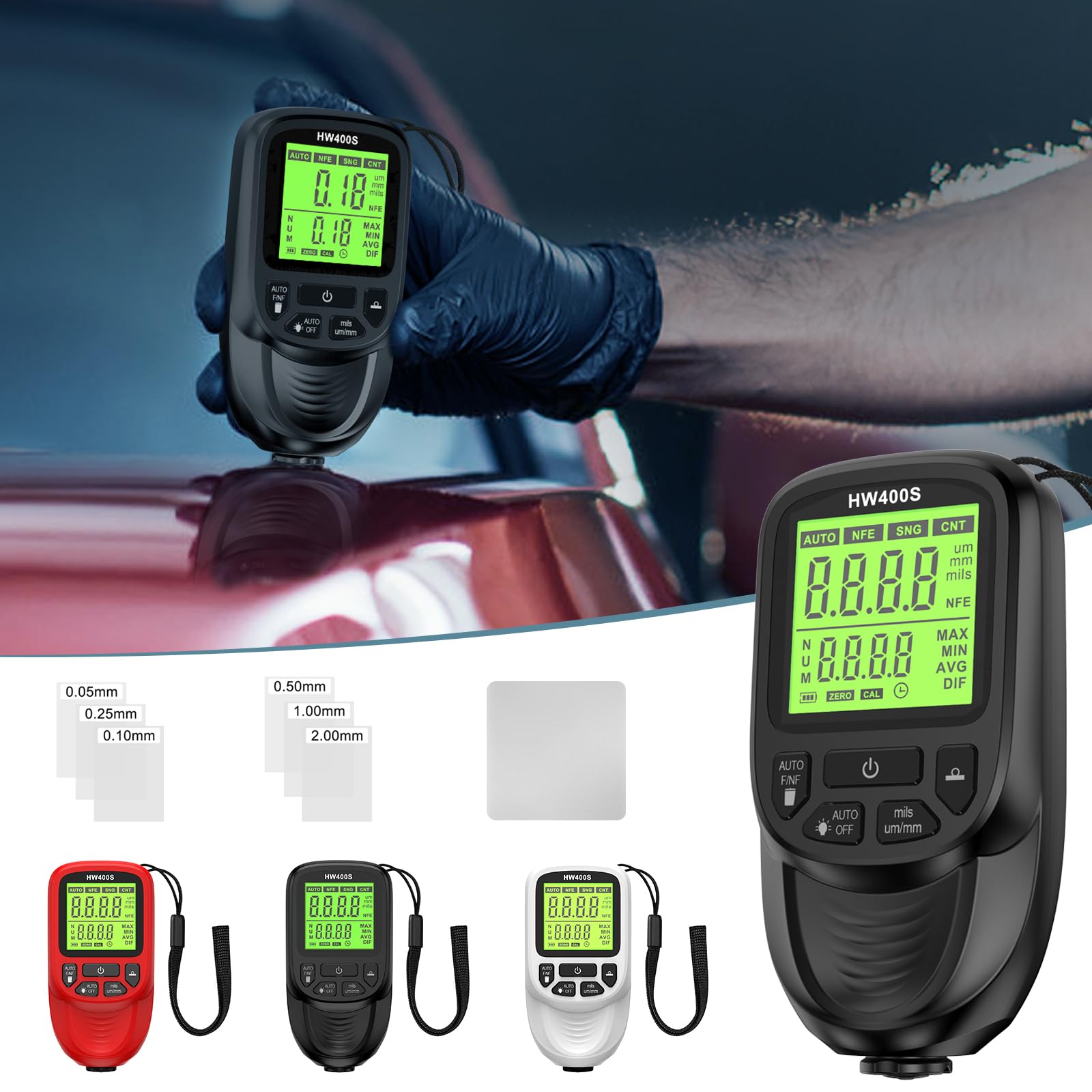 Digital Coating Thickness Gauges Paint Thickness Meter Paint Meter For Automotive Paint Thickness Measurement 0-2000?m