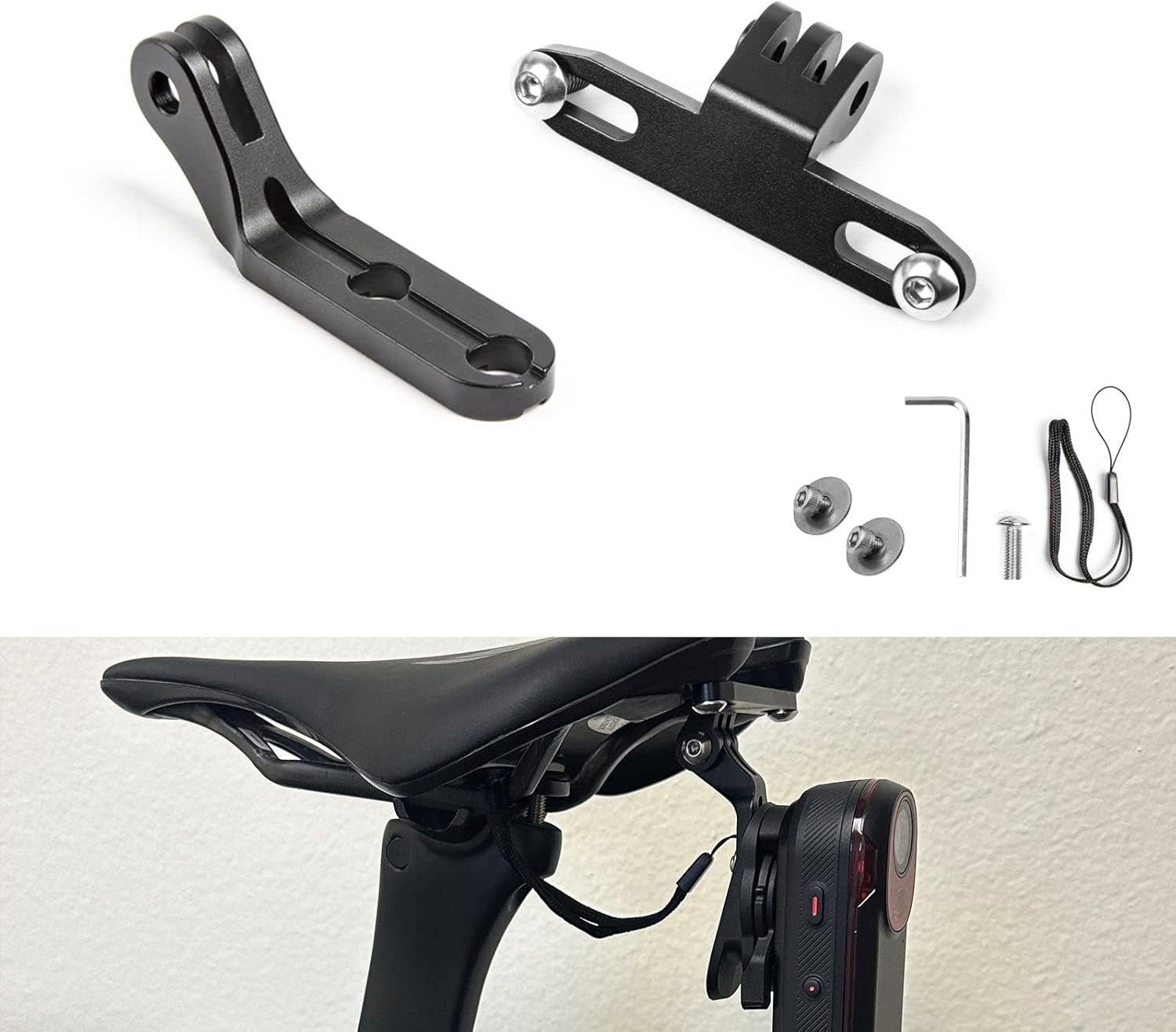 Xotic Tech Bike RCT715 Tail Light Mount Combo, Compatible with Most Lynx Saddle - Type E