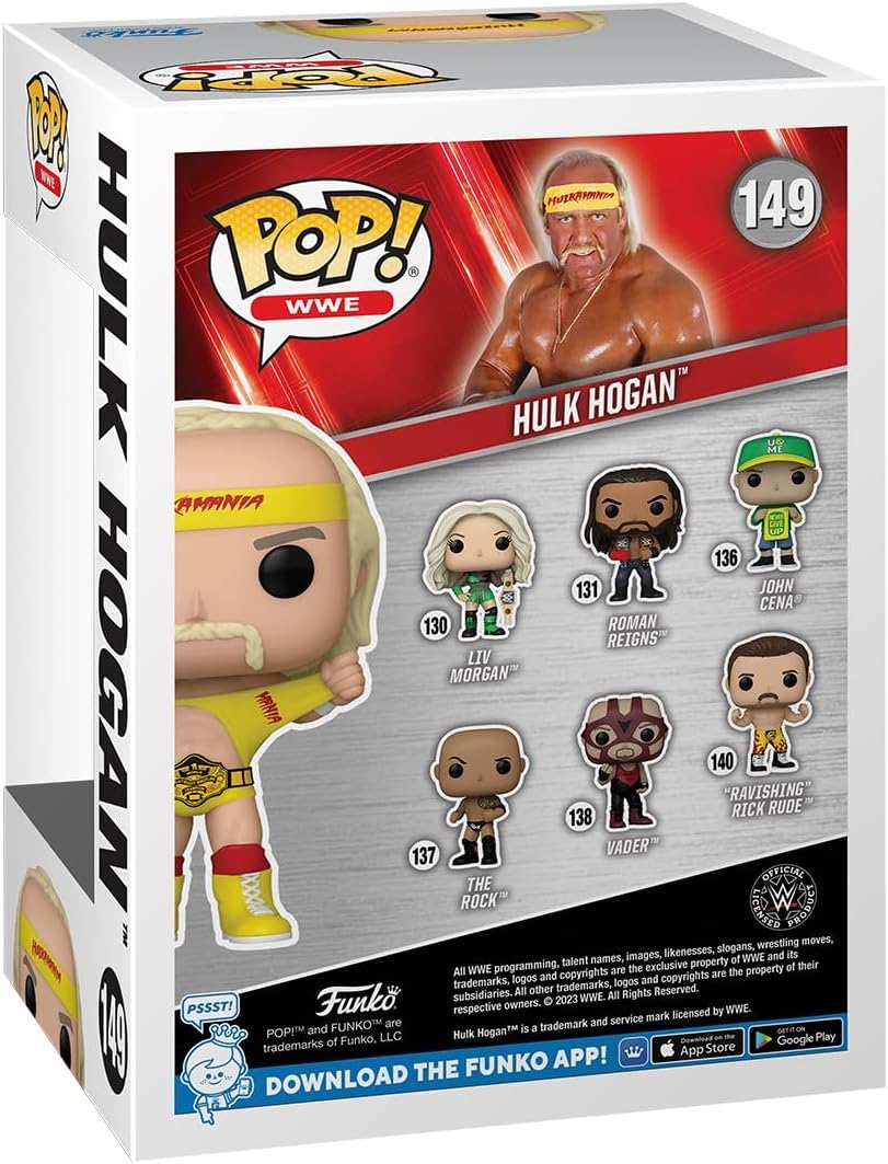 その他 Funko Pop! WWE Hulk Hogan Amazon.com: Funko Pop! WWE: Hulk Hogan Action Figure