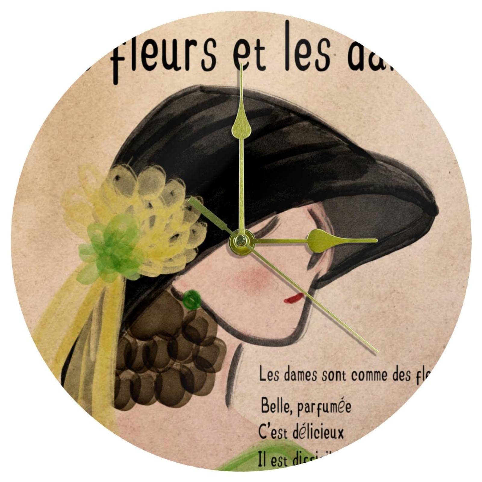 Horloge murale silencieuse Avatar 24 cm sans tic-tac acrylique