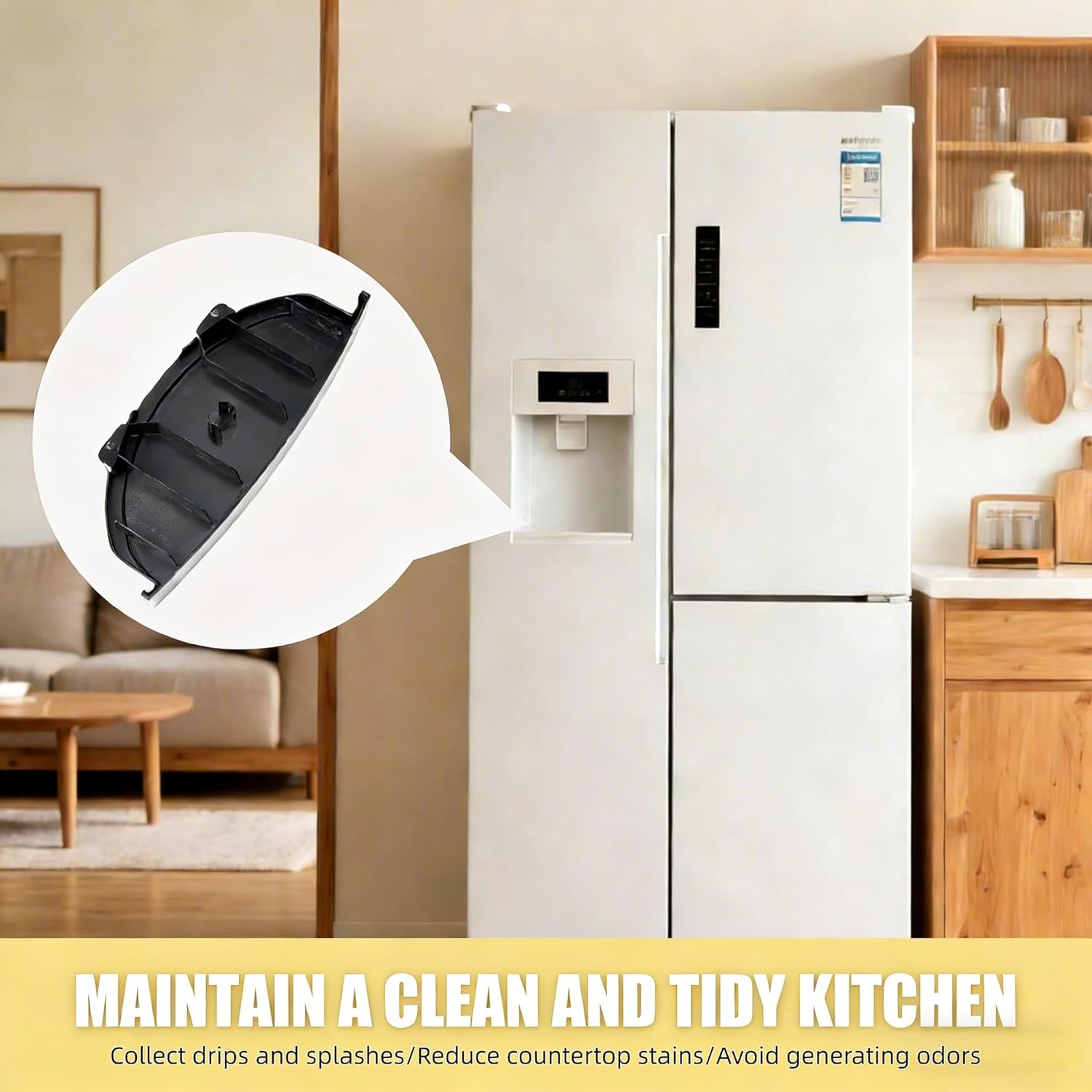 WR17X34471 Silver Dispenser Drip Tray Compatible with GE Refrigerators - Replaces WR17X26325, 4959873, AP6995580, PS16226527, EAP16226527