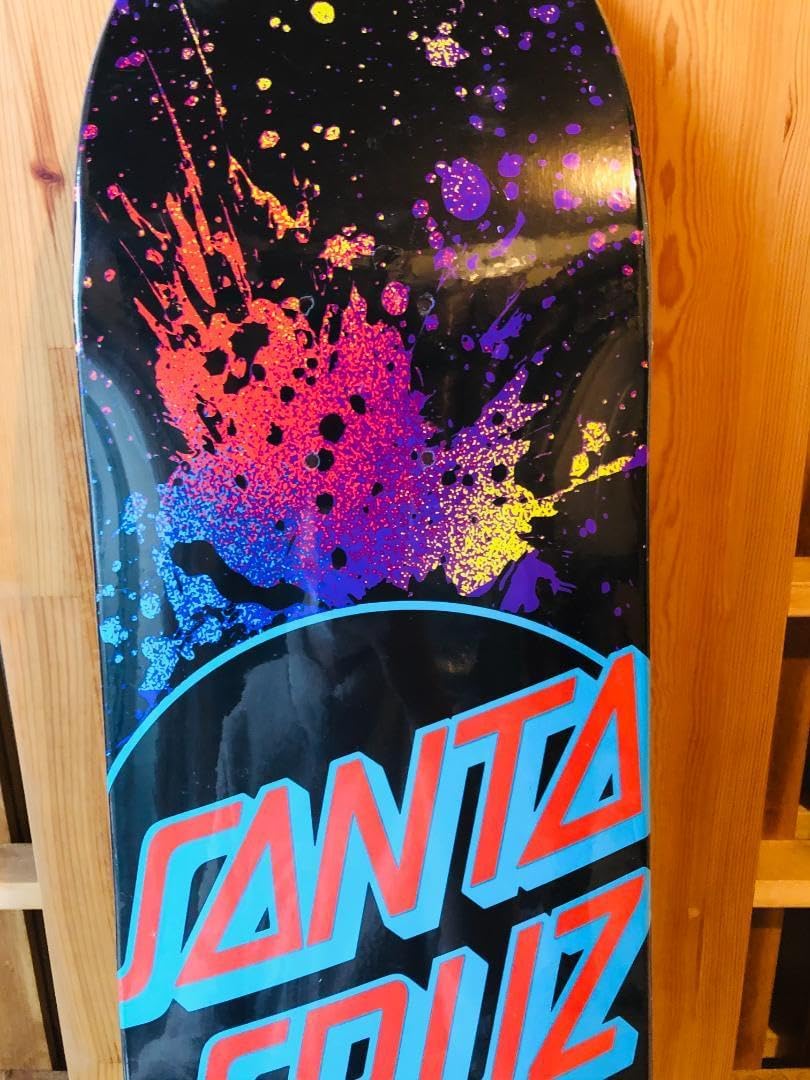 台湾製無地黒デッキテープ付き Santacruz サンタクルーズ 8.0デッキ