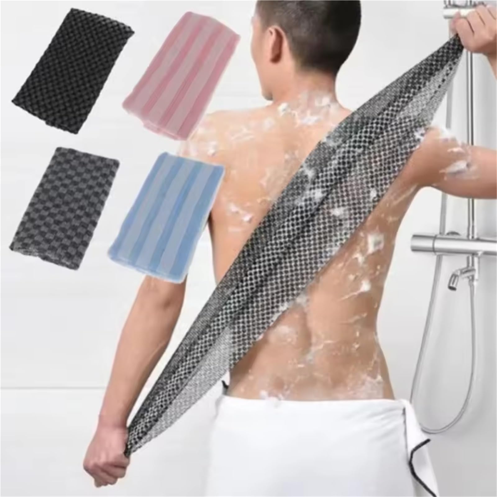 Toalla Exfoliante Toalla de baño exfoliante nailon estilo japonés