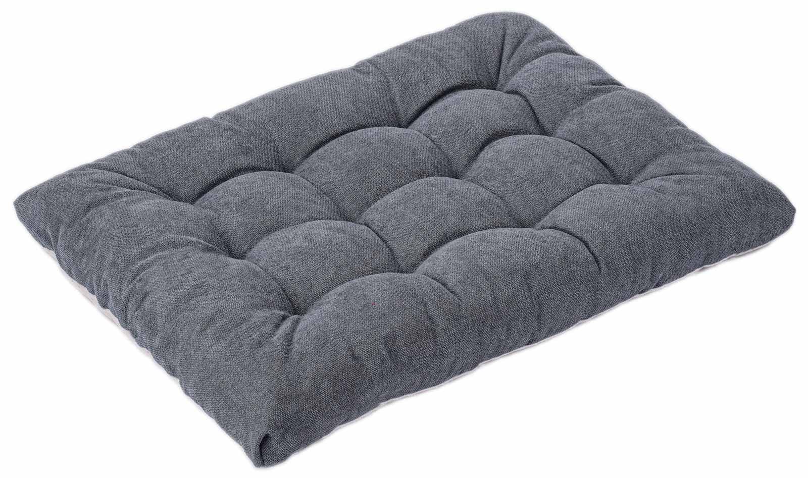 Dog Bed for Small Medium Dogs and Cats, Large Washable Pet Beds for Crate (36L x 23W in, Dark Grey)