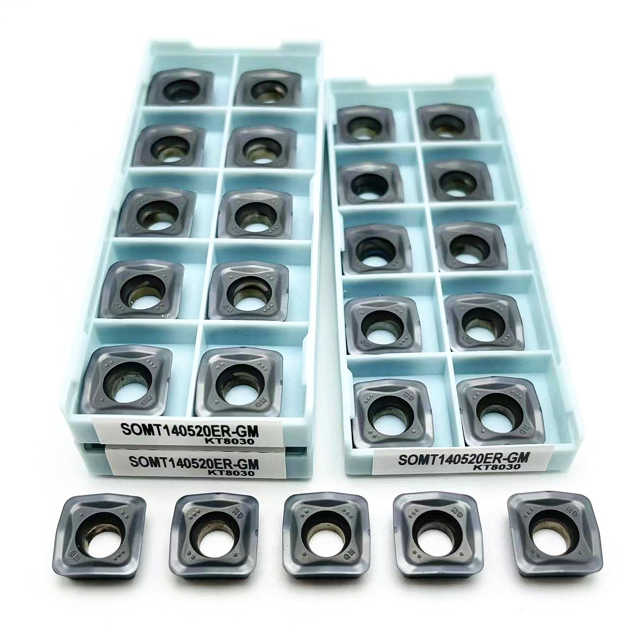 MFH SOMT SOMT14 SOMT140520ER SOMT140520ER-GM Insertos de fresado con Agujero CNC Cuchillas Originales Torno Herramienta de Corte(100PCS(10BOX))