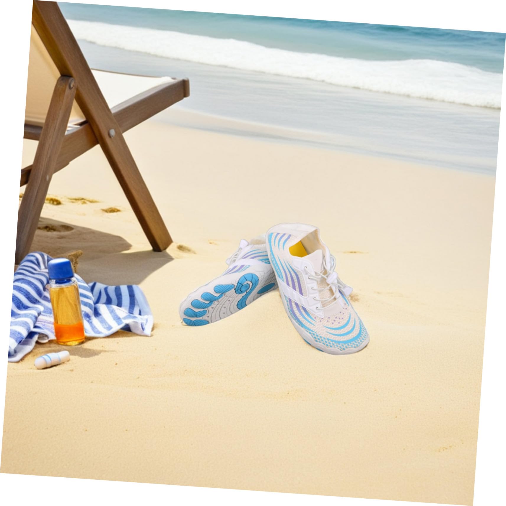 Zapatos de Agua Descalzos Unisex Talla 40, Secado Rápido y Antideslizante | 1 Par, Goma y Mesh Cloth, 25.5cm 8.5 US 6 Uk 38.5 Bra 40 Eu, Decoracion Verano
