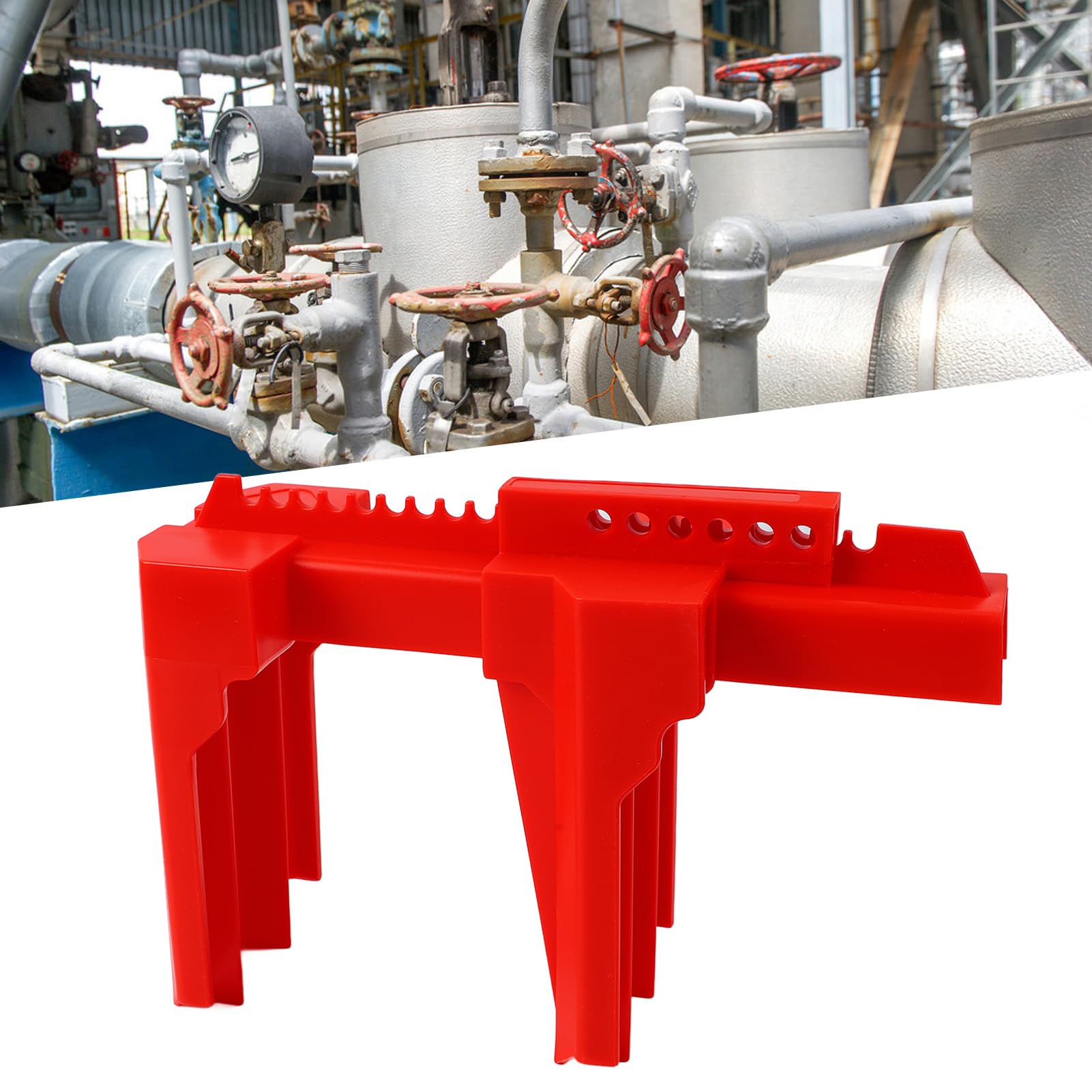 Natudeco Ball Valve Lock Industrial Lockout Tagout Devices Thermal Insulated Valve Lock for Chemical Plants, Power Facilities