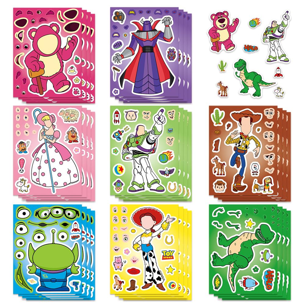 Autocollants de dessin animé faire votre propre autocollant Toy Cartoon Story pour loisirs créatifs