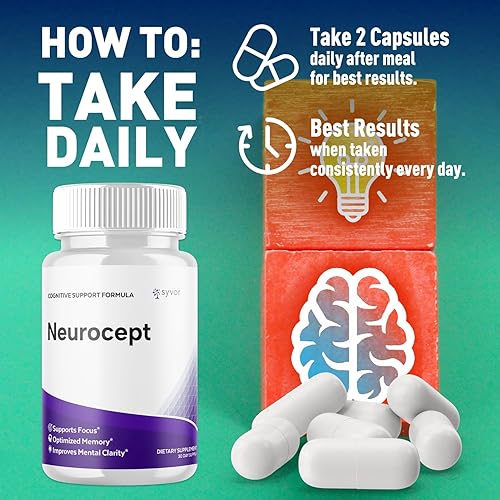 Miniatura 5 de Neurocept Capsules, píldoras oficiales de suplemento cerebral Neurocept con todos los ingredientes naturales, píldoras de apoyo de fórmula avanzada