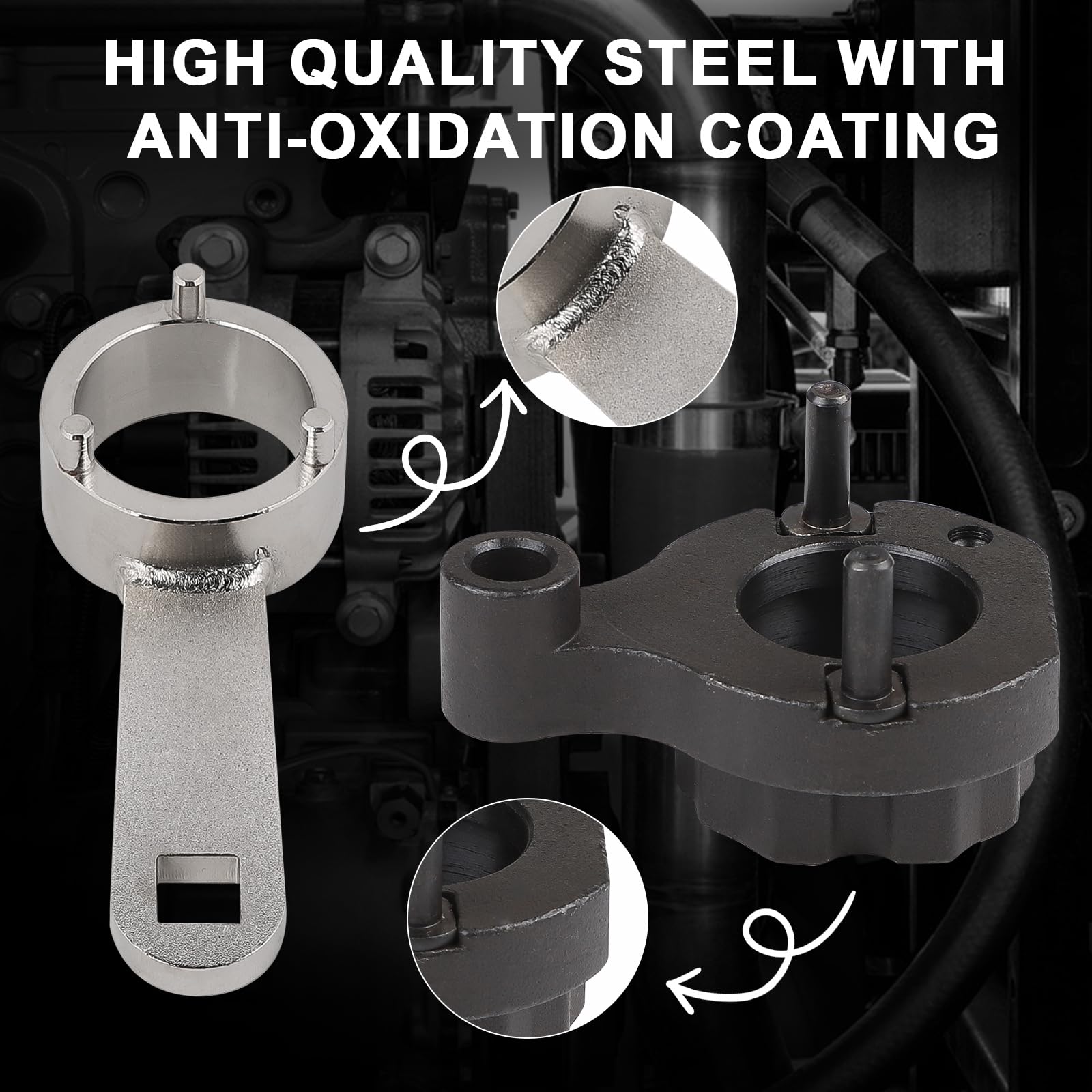 Set di 10 Pezzi Kit Messa in Fase Compatibile con VW SEAT Skoda 1.6 2.0 TDI CR, Attrezzo di Regolazione del Motore con Scatola Portaoggetti