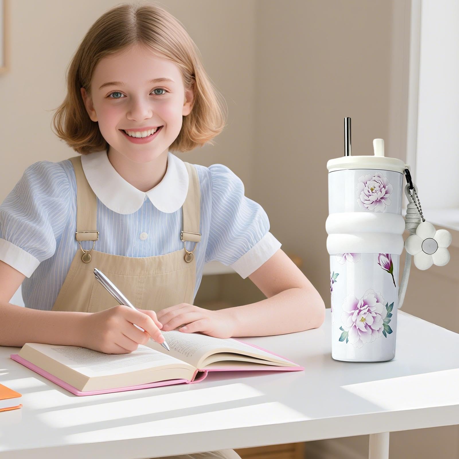 Vaso Isotérmico Botella de agua reutilizable, antiderrames