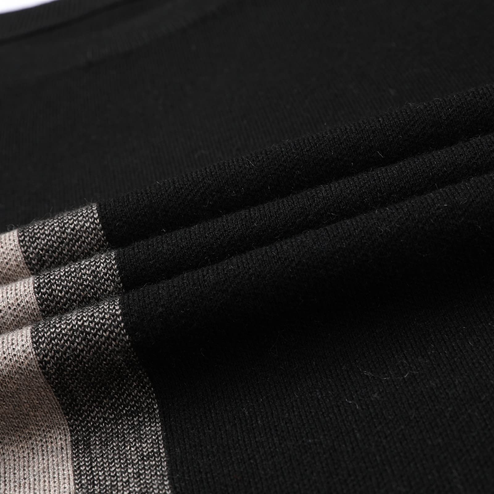 Świąteczny sweter miękki dzianinowy moda męski sweter z czarnej wełny sweter Crew Neck Autum zima swobodny sweter męskie ubrania dżentelmen sweter na zewnątrz (kolor: B, rozmiar: XL)