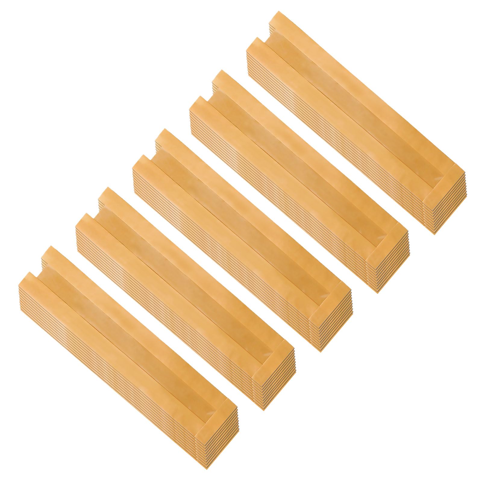50PCS French Bread Bag Storage Sleeves Biscuit with Window for Homemades Biscuit Preservations
