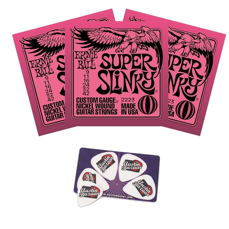 ERNIE BALL Coated Slinky 23個セット Amazon.com: Ernie Ball 2223 Super Slinky String Set (9-42