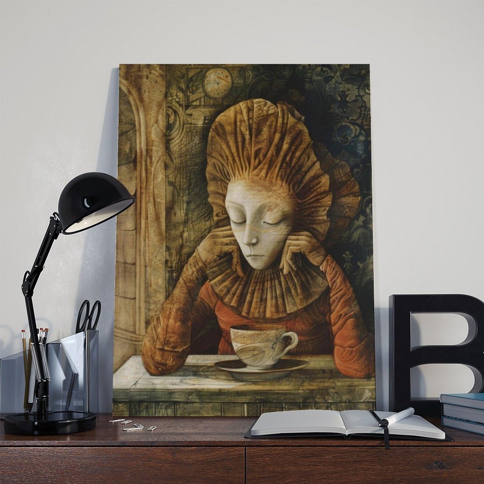 Leinwandposter Esoterische Beleuchtung, Wandkunstdruck, Bild, Gemälde, 50 x 75 cm