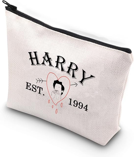 KUIYAI Harry Fans Gift Harry Concert Inspired Zipper Pouch Makeup Bag for Fandom Girls (Harry 1994)