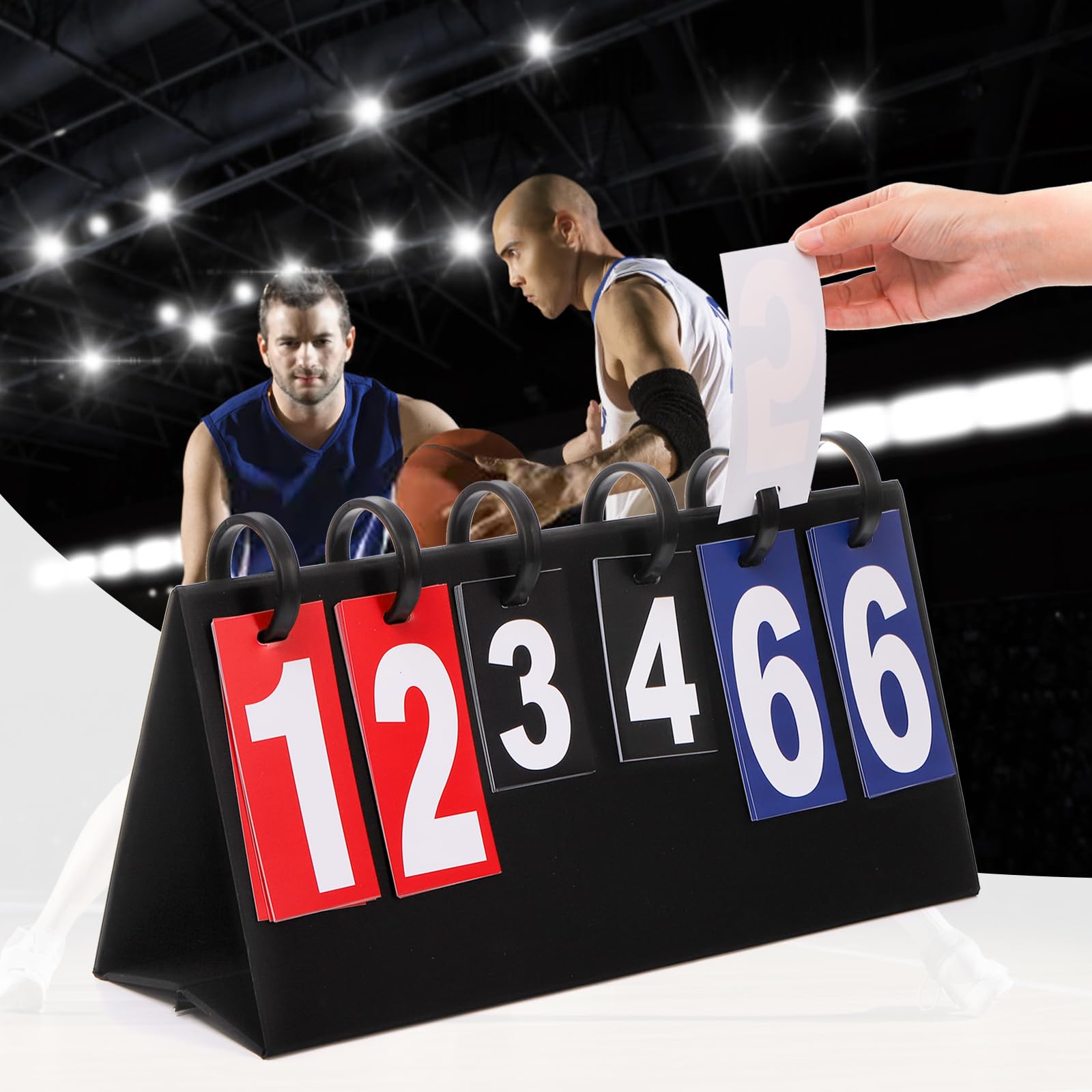 の Tennis Score Keeper For Net Tabletop Sports Scoreboard - 6 Digit