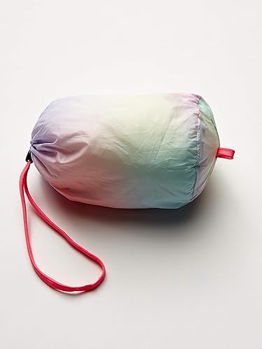 Miniatura 4 de Tienda Essentials - Chaqueta acolchada para niña, ligera, impermeable y fácil de guardar con cuello alto falso