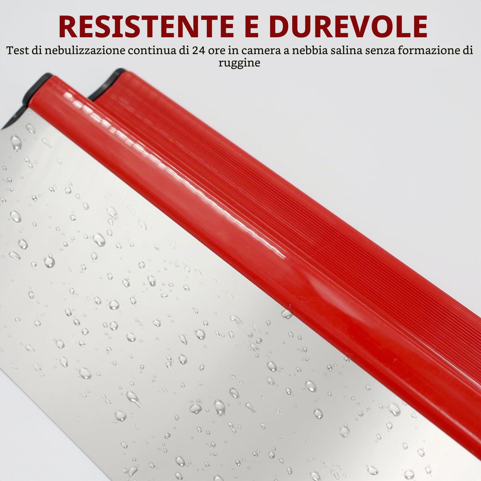 Set di 3 raschietti in acciaio inox (25 + 40 + 60 cm), spatola lisciante professionale per intonacatura, stucco e intonacatura