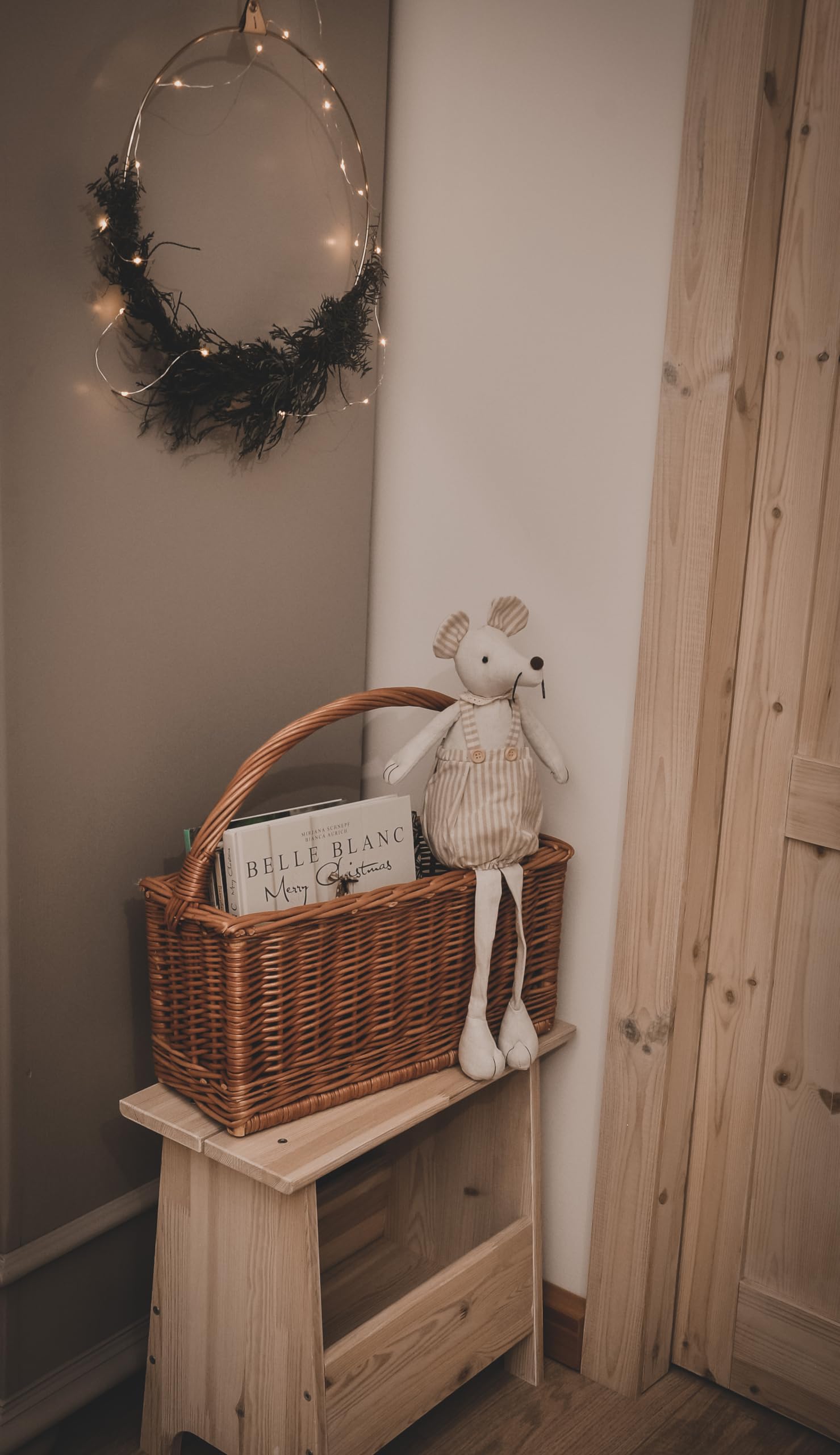 e-wicker24 Panier à magazines en osier, porte-revues, panier en osier, panier pour ranger journaux, rangement pour journaux et livres pour la maison (Naturel)