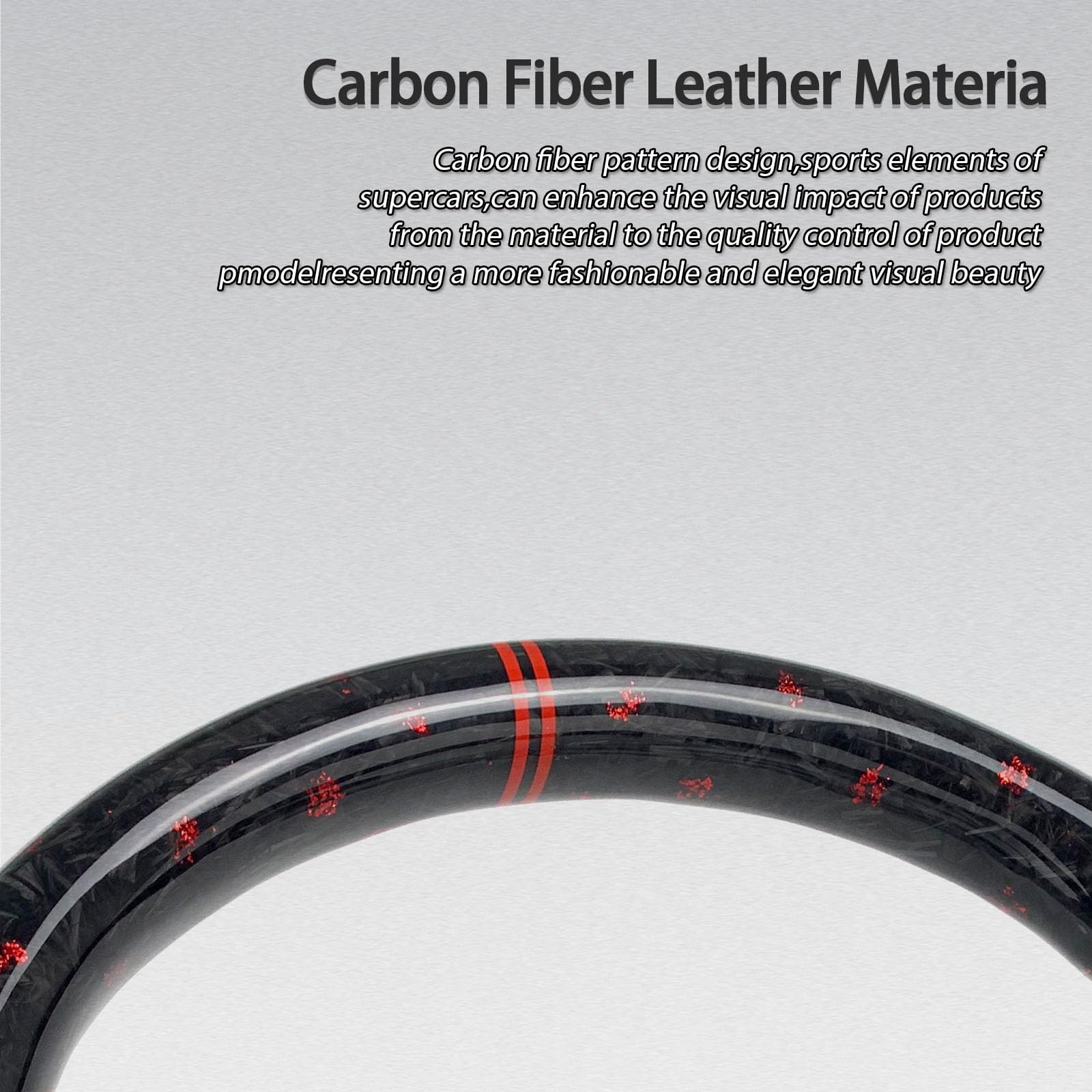 Car Steering Wheel Carbon Fibre For Toyota Sienna LE XLE XSE Highlander 2021 2022 2023 2024 2025 Carbon Fibre Steering Wheel (Red forged carbon fibre + perforated leather)