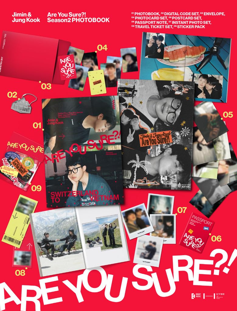 Amazon.com: Jimin x Jung Kook - Are You Sure?! Season2 PHOTOBOOK