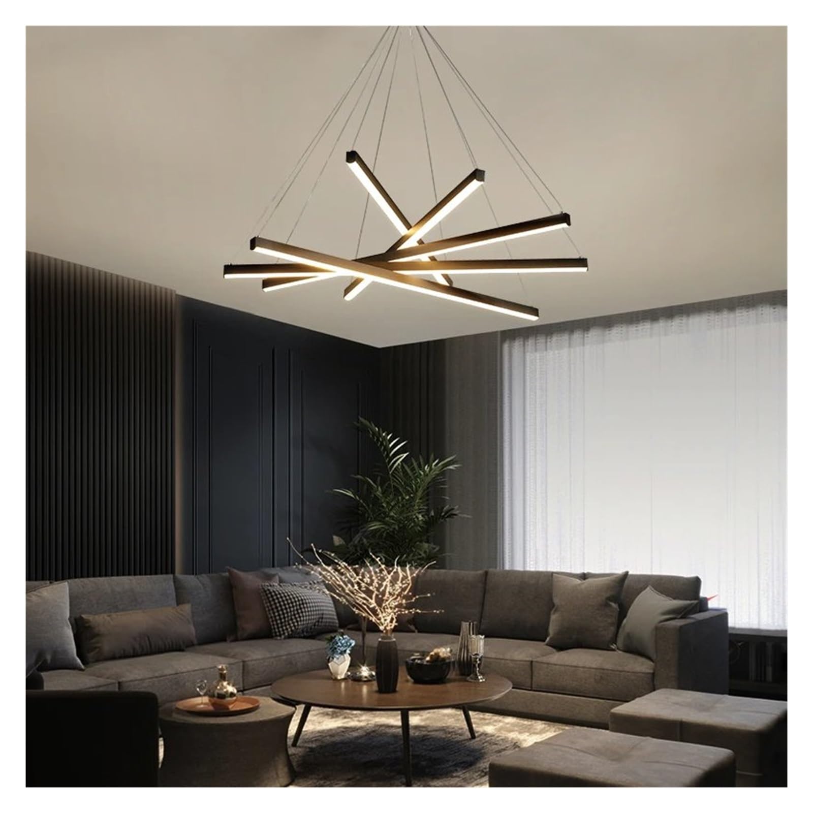 Araña moderna , Luces colgantes LED nórdicas, candelabro de ., iluminación moderna y sencilla, muebles de comedor, lámpara de decoración Compatible with el hogar, iluminación interior(7 heads,Warm lig