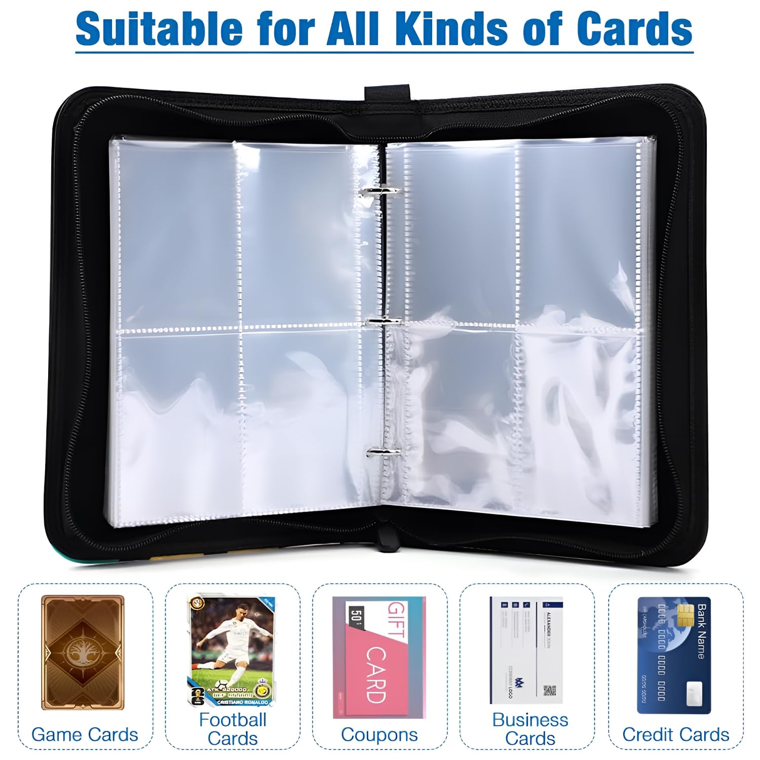 SYGA Football Card Binder - 400 Pockets -6