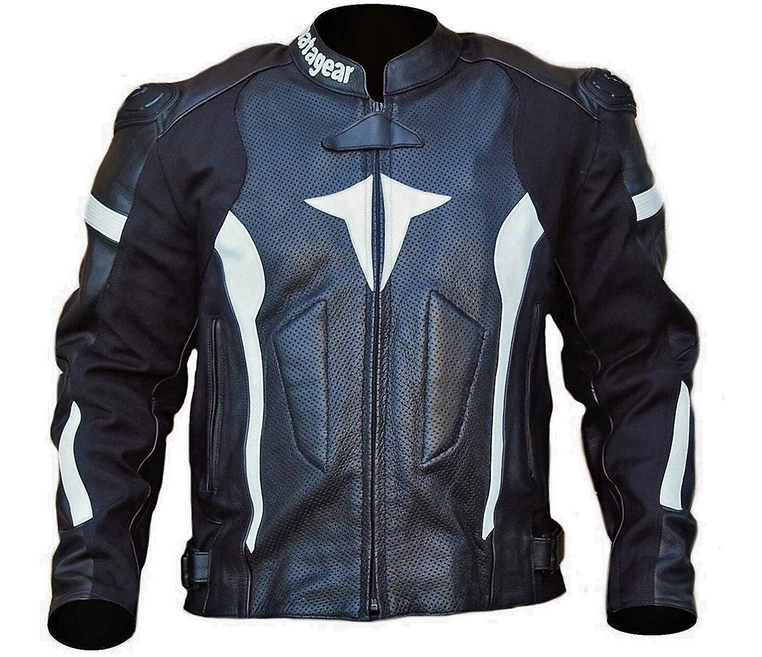NEW BLACK MOTORCYCLE MATA BULWARK LEATHER JACKET CE APPROVED PROTECTION X-LARGE