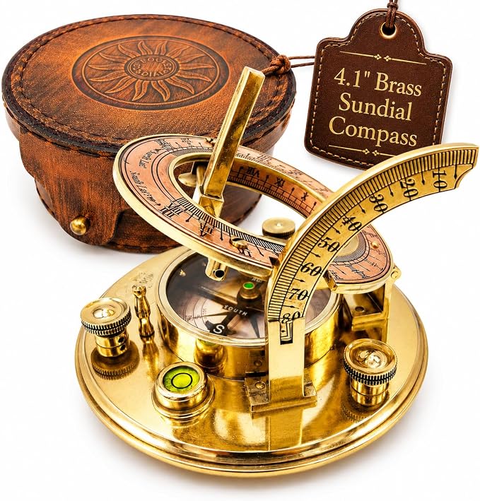 Brass Sundial Compass – Nautical