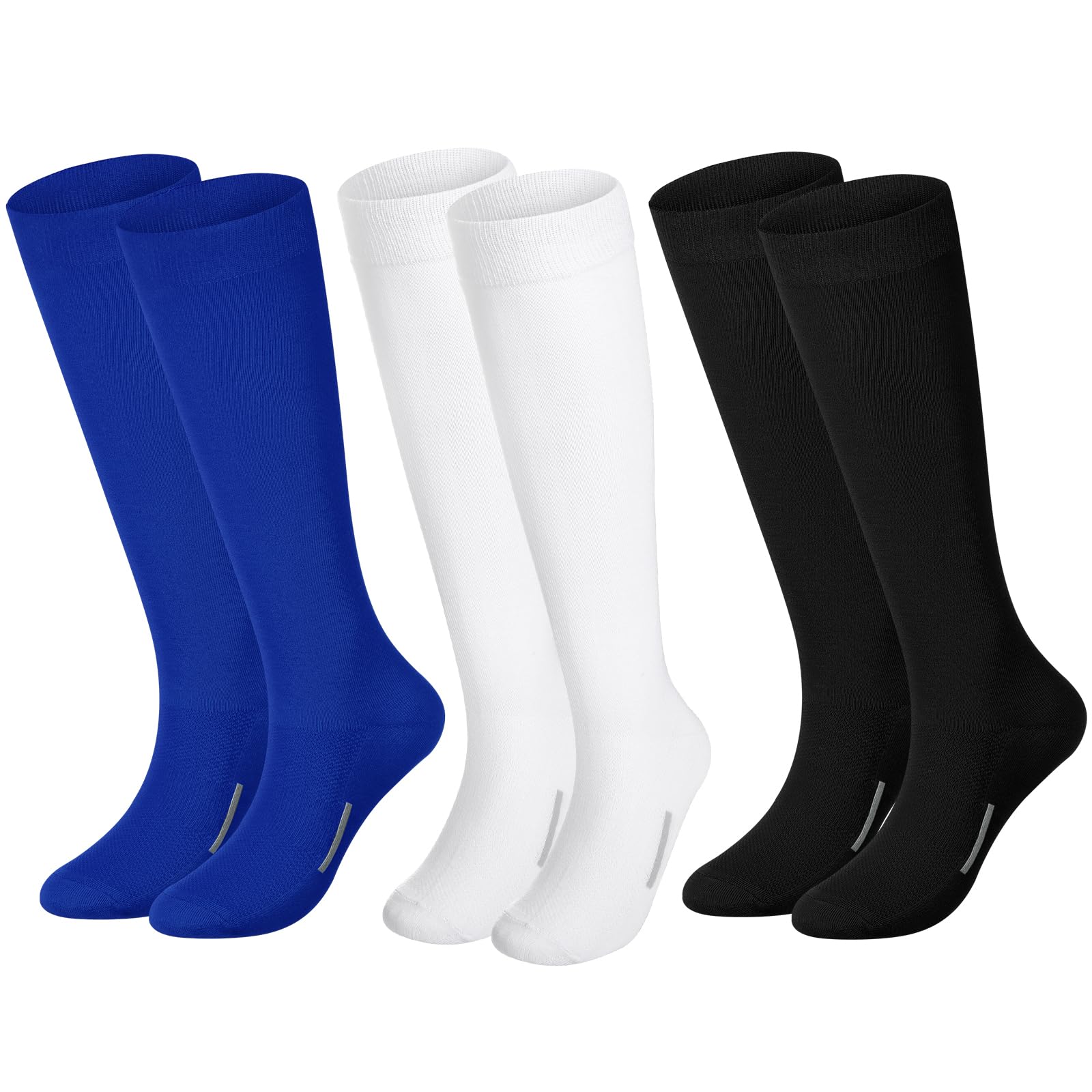 Haysandy 3 Pairs Baseball Socks Bulk Softball Youth