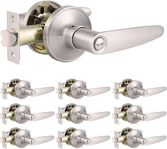 Knobonly Privacy Straight Door Levers Interiorfor Bedroom or Bathroom