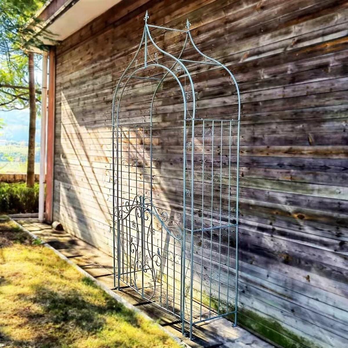Treillis de Jardin en métal, Arc extérieur for Plantes grimpantes, utilisé for Les vignes de Roses grimpantes, Jardin extérieur