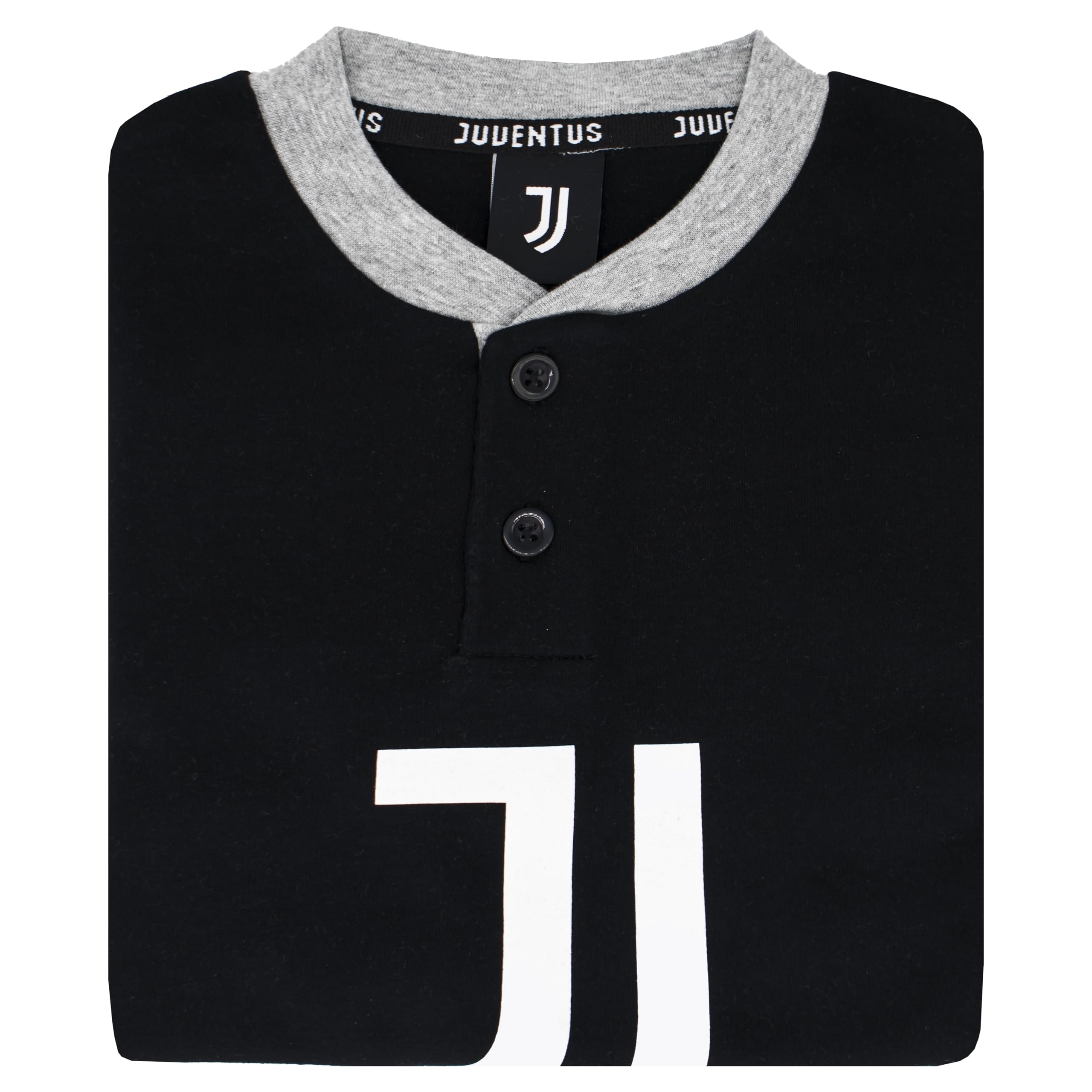 hermet Pigiama Juventus Ragazzo Uomo Ufficiale Homewear Interlock Tuta Cotone 1040 1035, XL