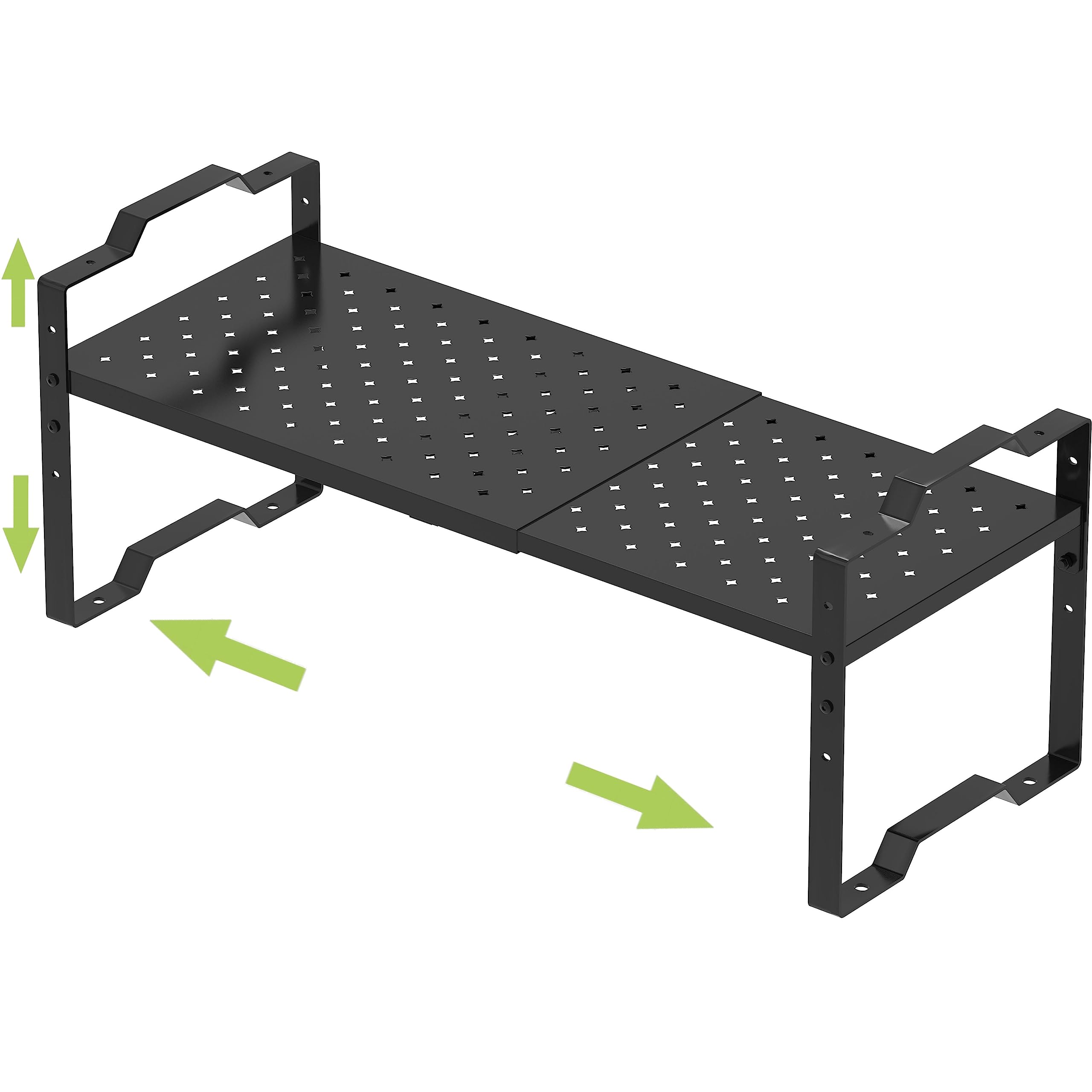 Jojocross Expandable Shelf Cabinet Organizer Adjustable Stackable Spice Rack at Kitchen and Bathroom More, Countertop Cupboard Organization Pantry