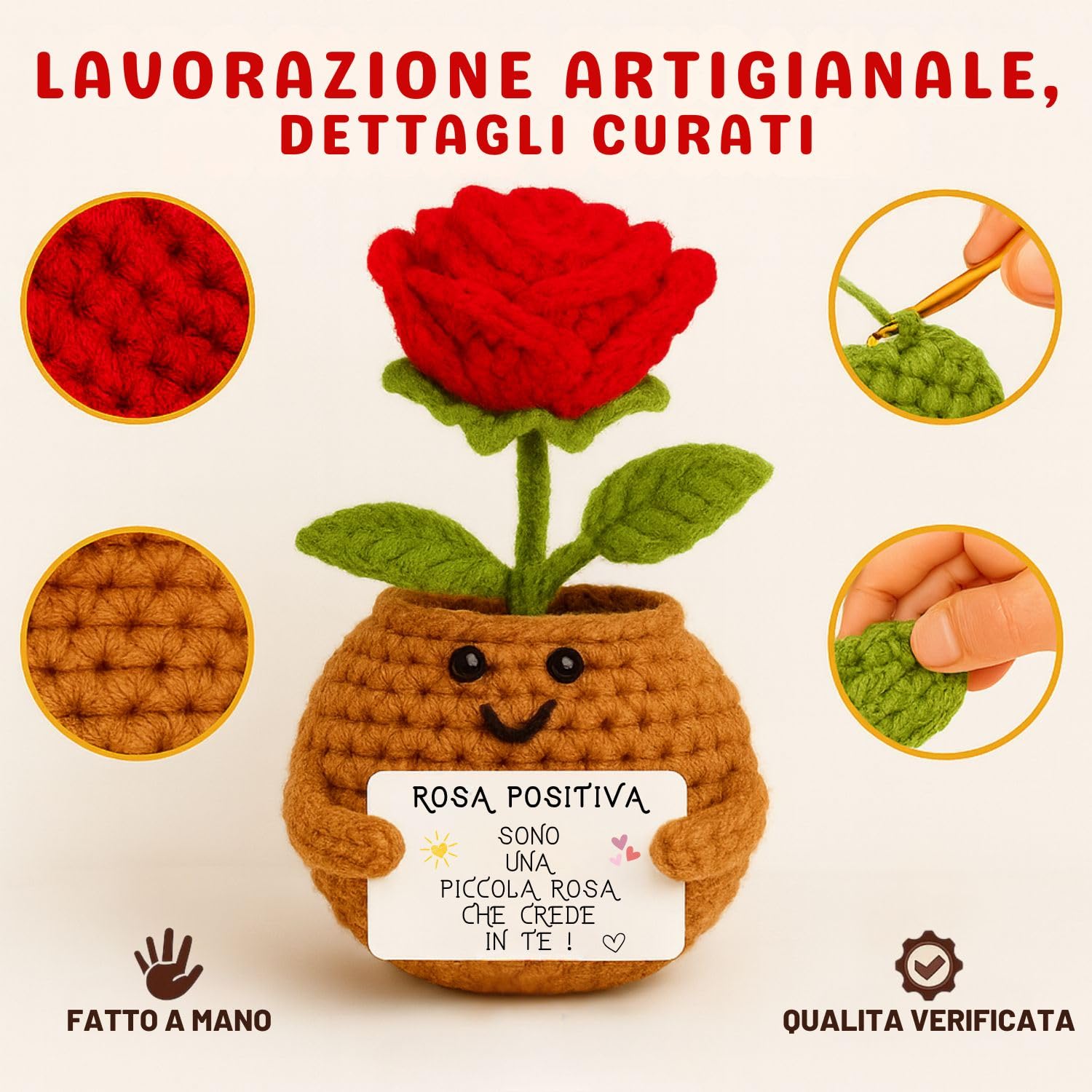 Idea Regalo Romantica per Donna - Fiore Eterno Decorativo per Festa della Mamma, Compleanno