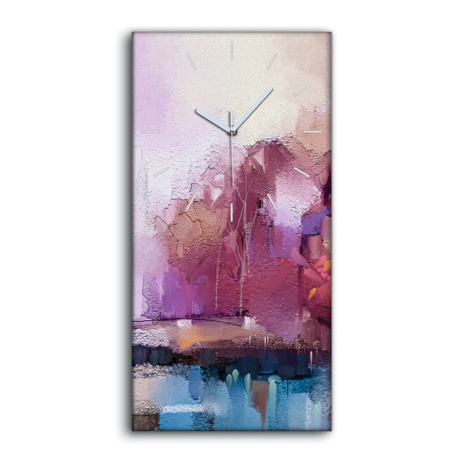 Horloge sur toile sans tic-tac Coloray pour grand mur de chambre