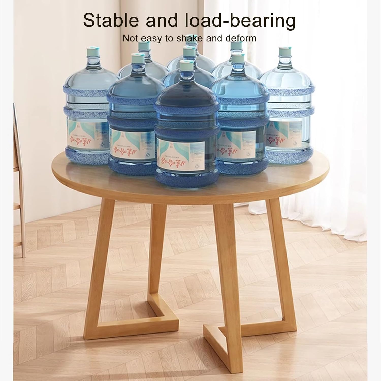 Office Reception Room Club Table, Small Conference Table, Office Table and Chair Set, Reception Table and Chair Combination, 1 Table and 4 Chair, Mall, Corridor (Brown 31.4in)