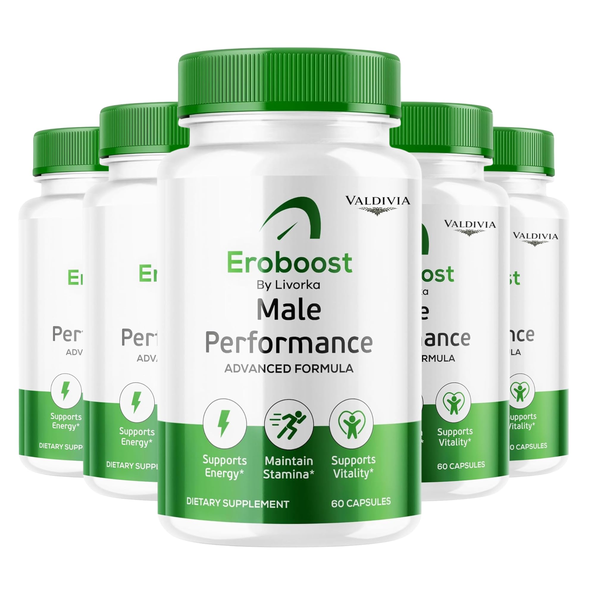 (5 Pack) Eroboost Supplement for Men - Official Ero Boost Pills, EroBoost Support Capsules, EroBoost Advanced Formula, EroBoost Supplement, Ero Boost, 300 Capsules for 5 Months
