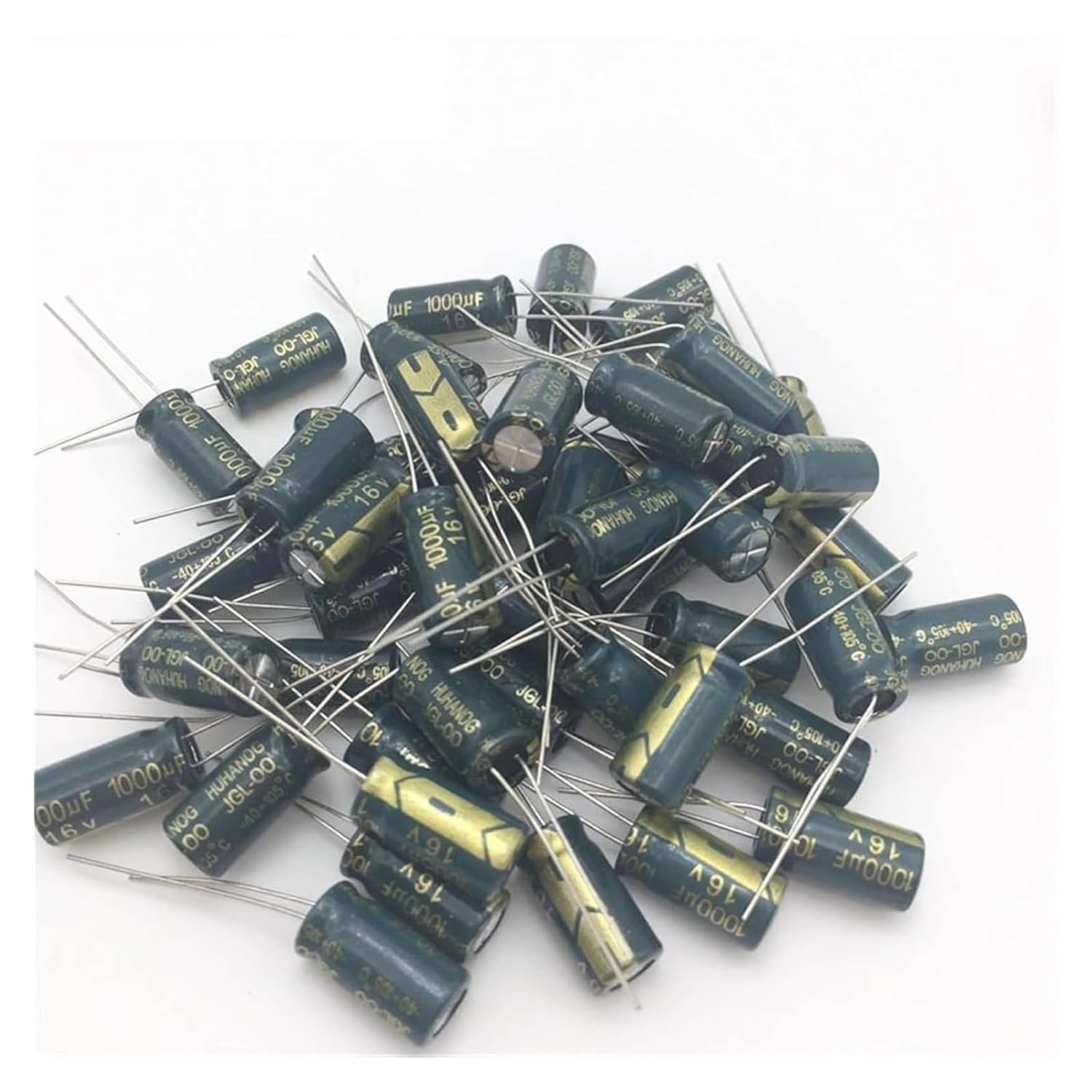 AHHHRXX 50PCS Aluminum Electrolytic Capacitors 1000uF 16V 20% 8 * 16mm Diameter8mm Industrial Electrical .D1115