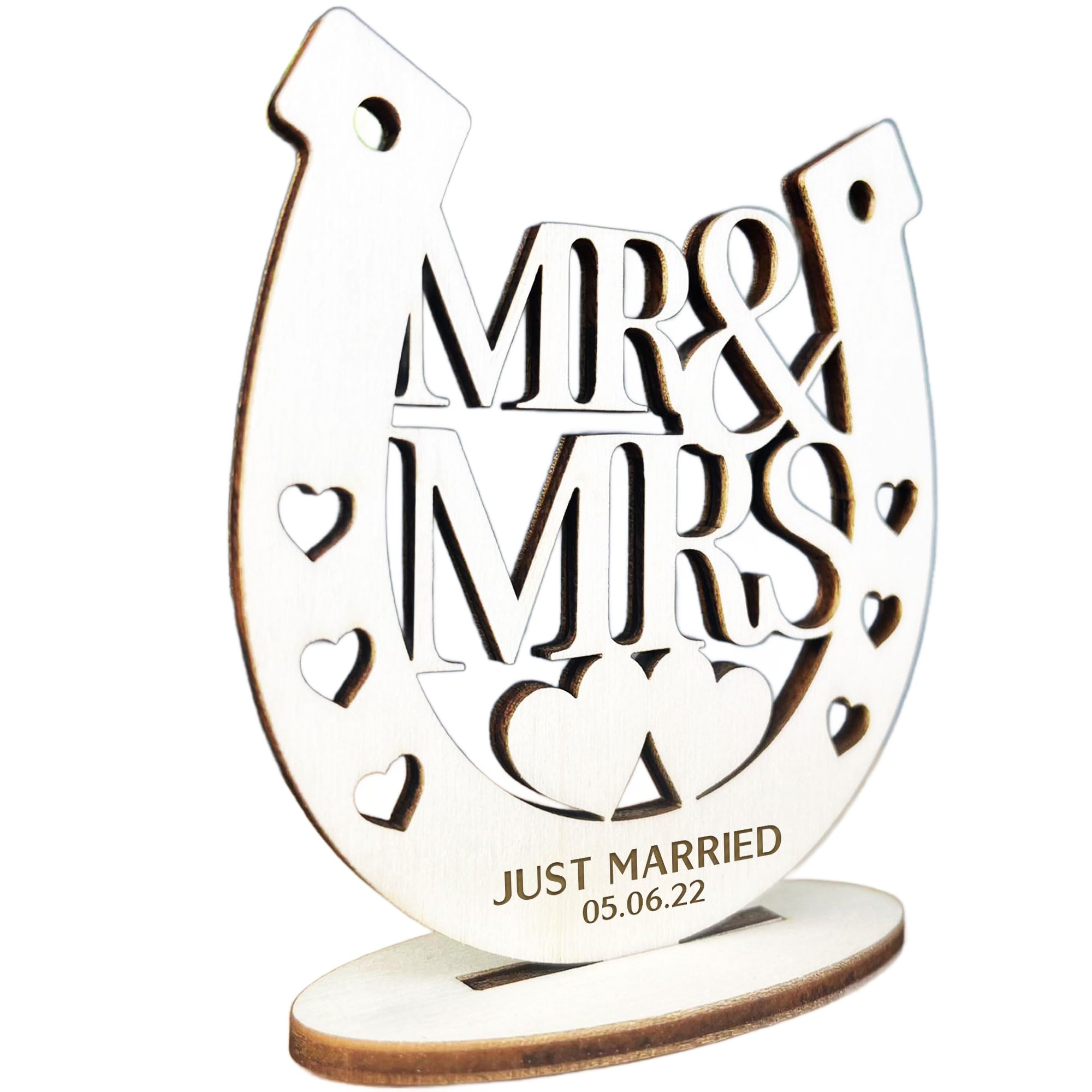 Red Ocean Just Married Wedding Gift For Couple Personalised Congratulations Gift Husband Wife Gift