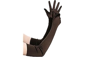 Alluring Brown Long Opera Gloves: Elevate Your Style to New Heights
