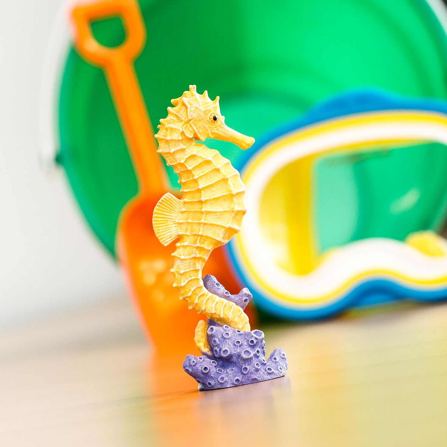 Safari Ltd. Seahorse Figurine - Detailed 5" Plastic Model Figure - Fun Educational Play Toy for Boys, Girls & Kids Ages 3+