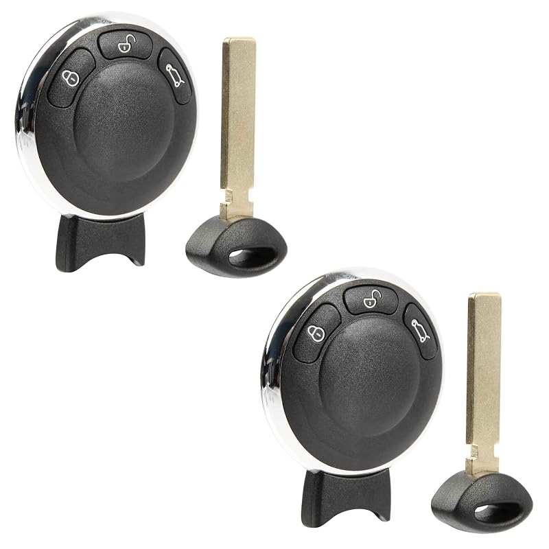 Controle remoto presencial substituto de 3 botões para Mini Cooper Countryman e Paceman 2006 a 2014 USARemote, KR55WK49333, 3452819-01, kit com 2