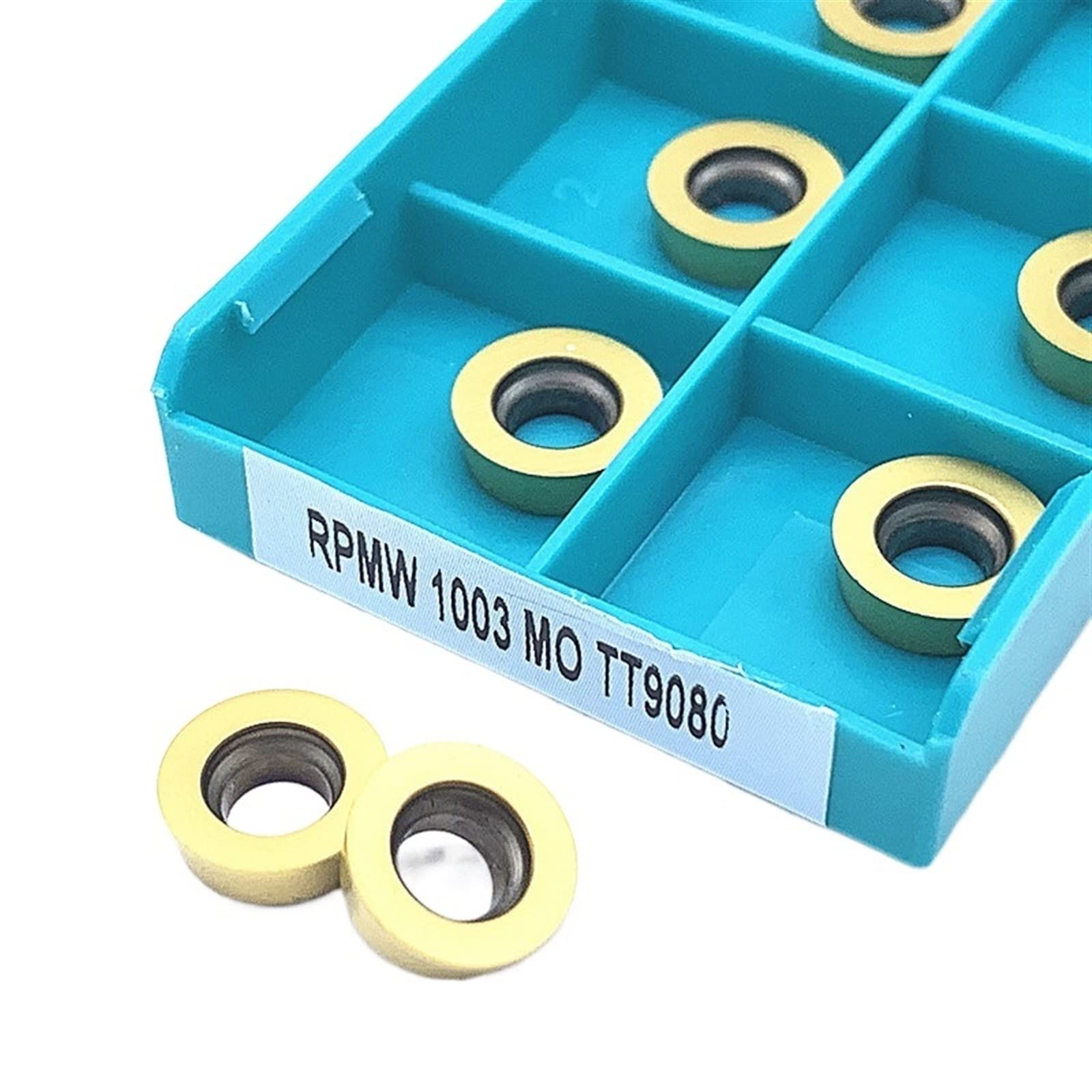 LYMFE Indexable Carbide Lathe Tool 10PCS RPMW1003MO TT9080 Carbide Lathe Milling Mill CNC Tools Milling Cutter