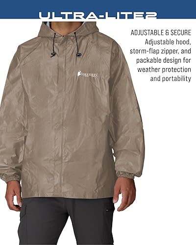 Miniatura 5 de FROGG TOGGS Chaqueta de lluvia impermeable transpirable Ultra-lite2 de 2 capas para hombre