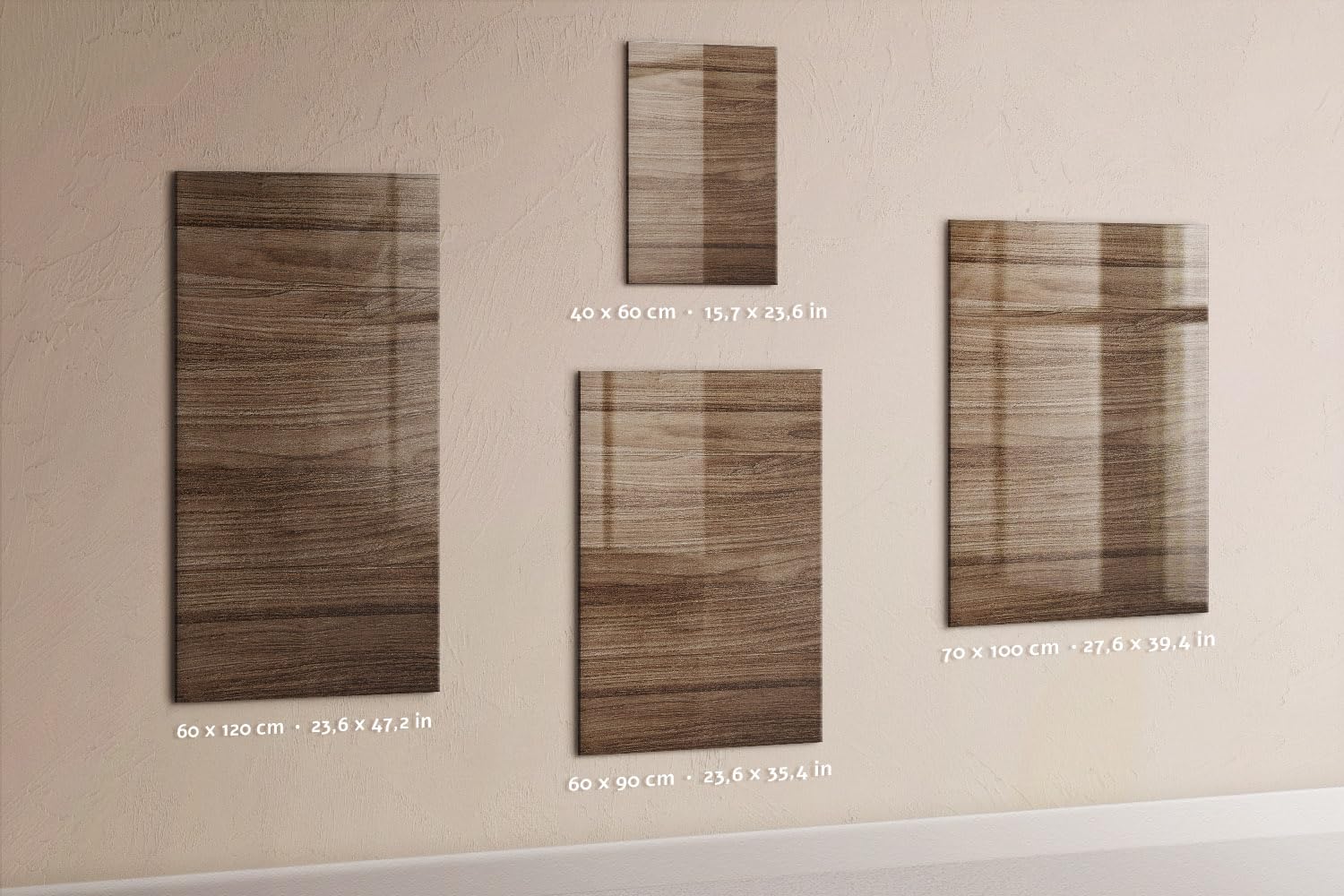 Pizarra para notas e ideas 70x100 cm | Madera nueva