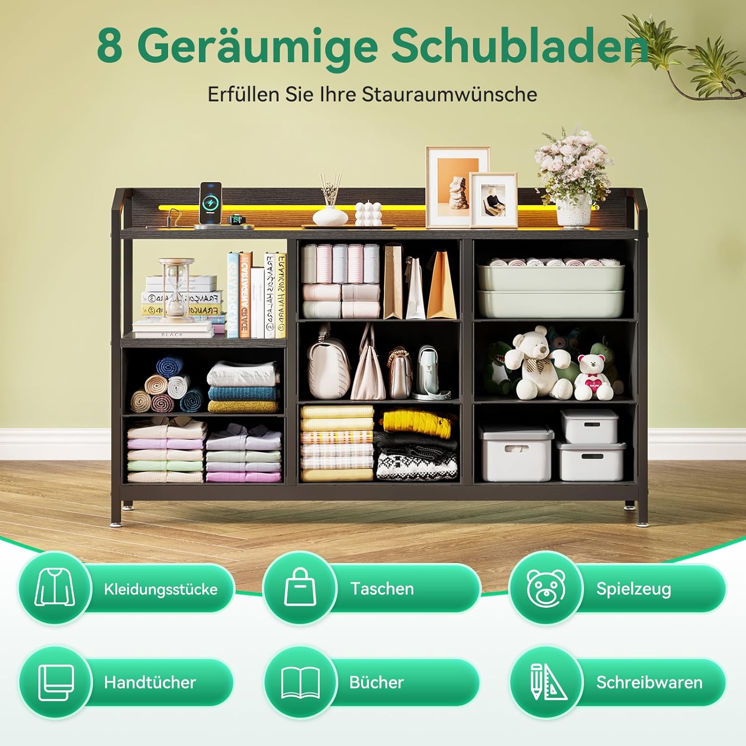 МОНТАЖ ТА УПАКОВКА ЧОРНОГО КОМОДА ODK 8 ШУХЛЯД LED