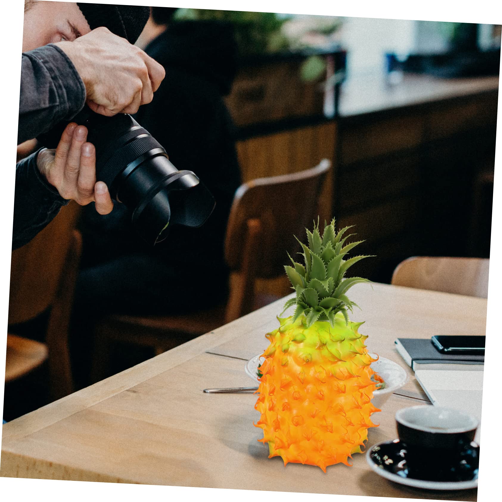 Modelo De Piña Simulada Decoración De Fruta Falsa Ideal para Exposiciones