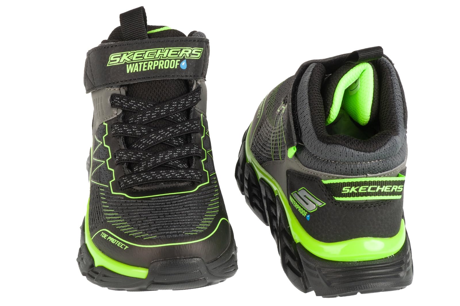 Skechers Tech-Grip - High-Surge - Charcoal/Noir/Lime Synthétique 32 EU